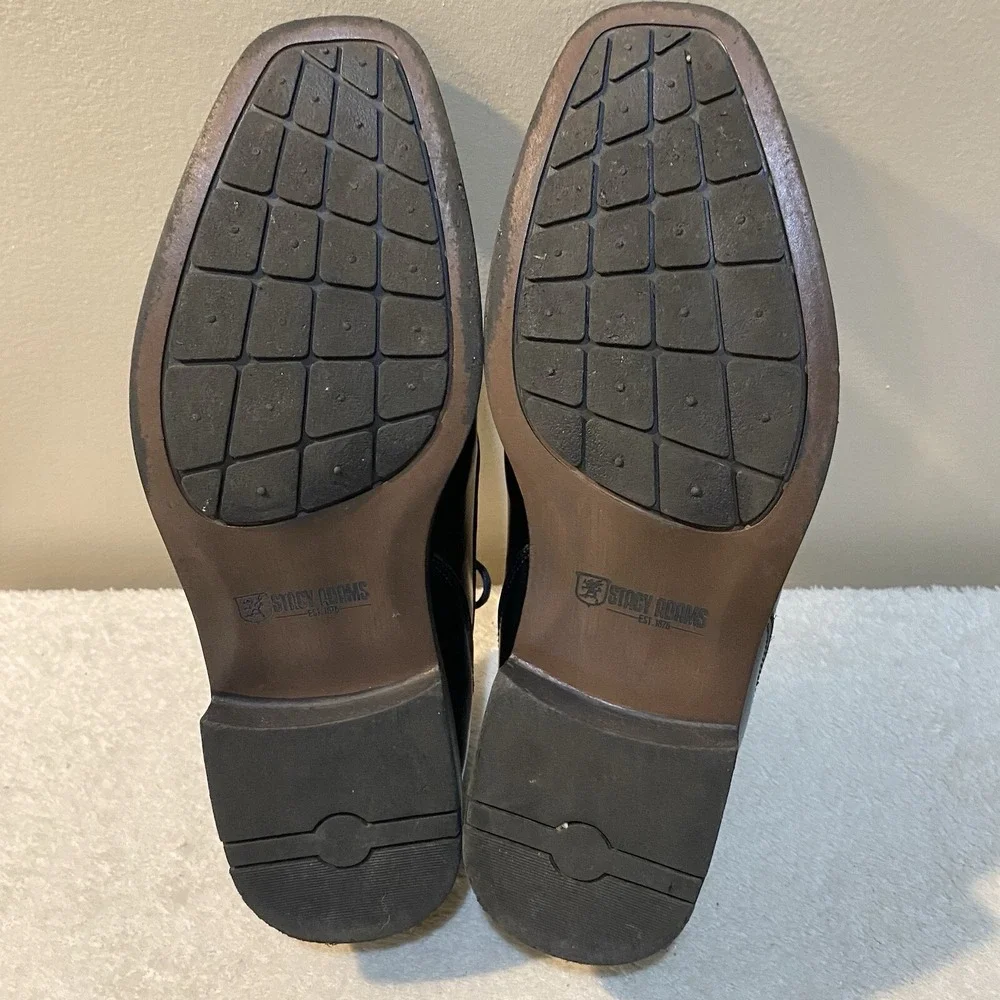 Stacy Adams Men's‎ Dress Shoes Genuine Leather Size 7.5M Lace Up EUC